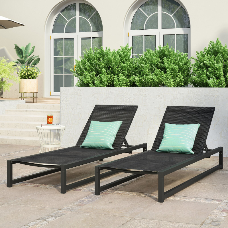 Outdoor Metal Chaise Lounge