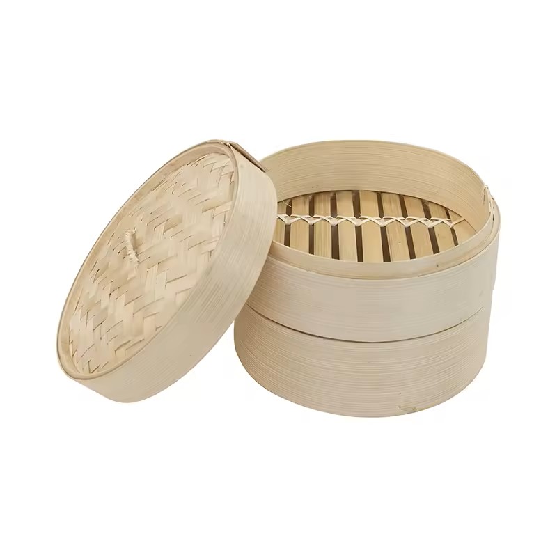 Xửng hấp tre hai tầng/ Xửng hấp Dimsum 15cm